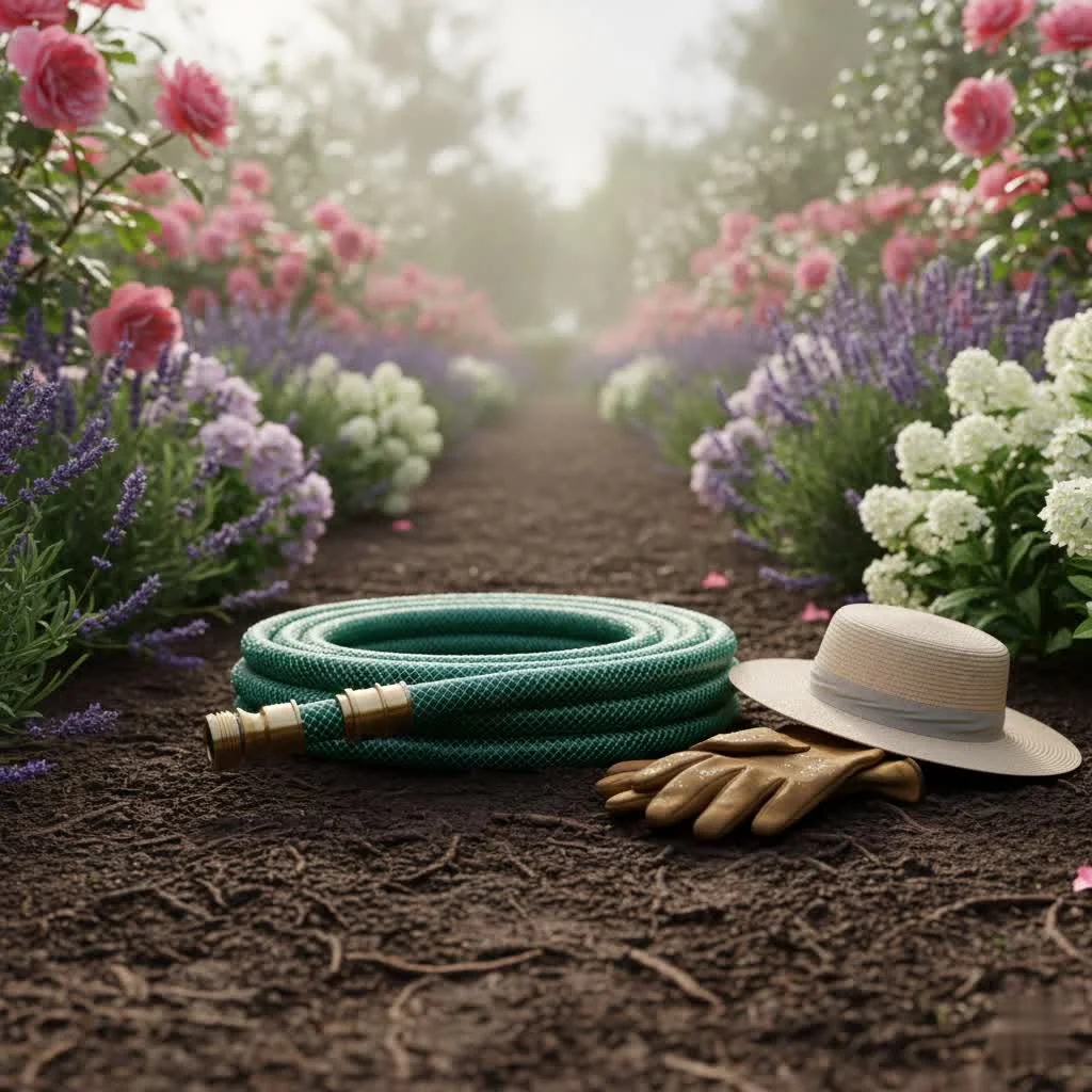 Retractable garden hose reel for tangle-free watering